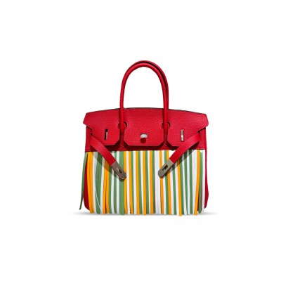 HERMES MASTER BIRKIN 30 TOGO HSS SOLEIL MULTI COLOUR FRINGE 588744 (30*21*15cm)